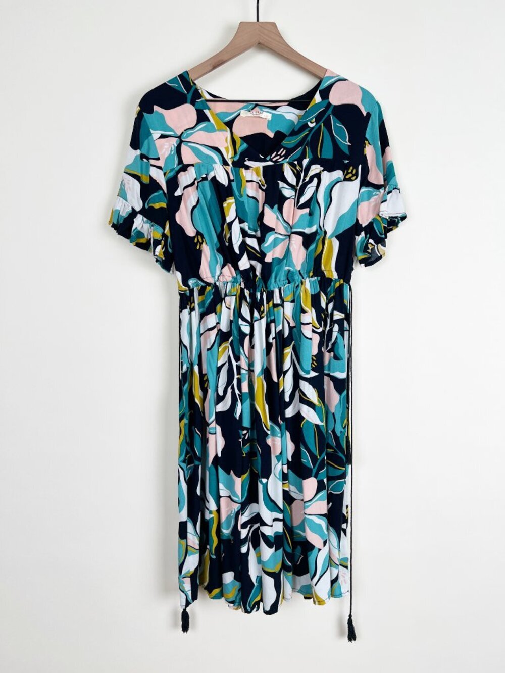 La Perla Floral Print Swimsuit Coverup Beach Mini Midi Sun Dress Casual Cover Up